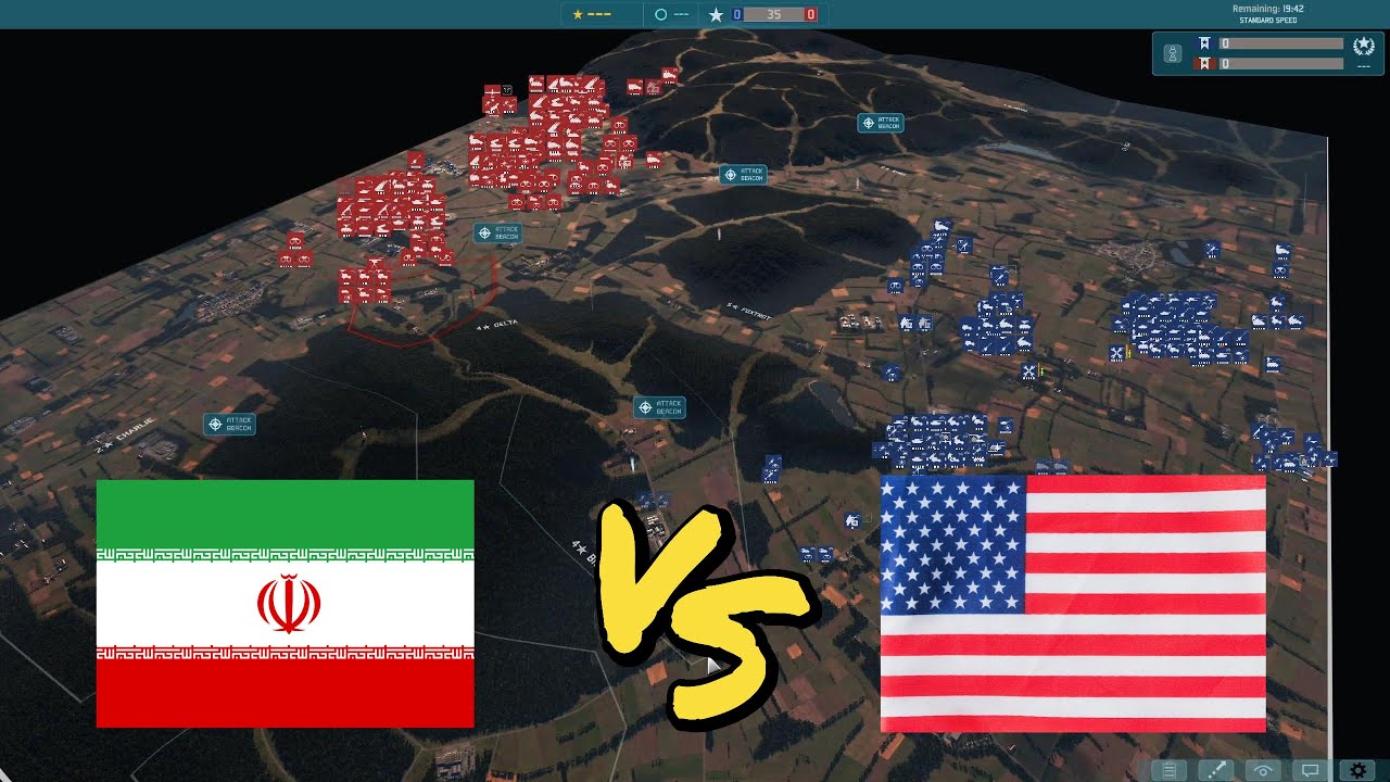 250.000 US ARMY vs 250.000 IRAN | WARNO