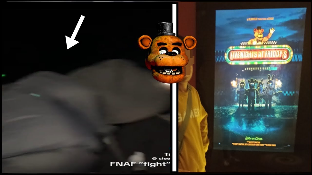 CAPTAN ALGO MUY RARO en el ESTRENO DE FNAF