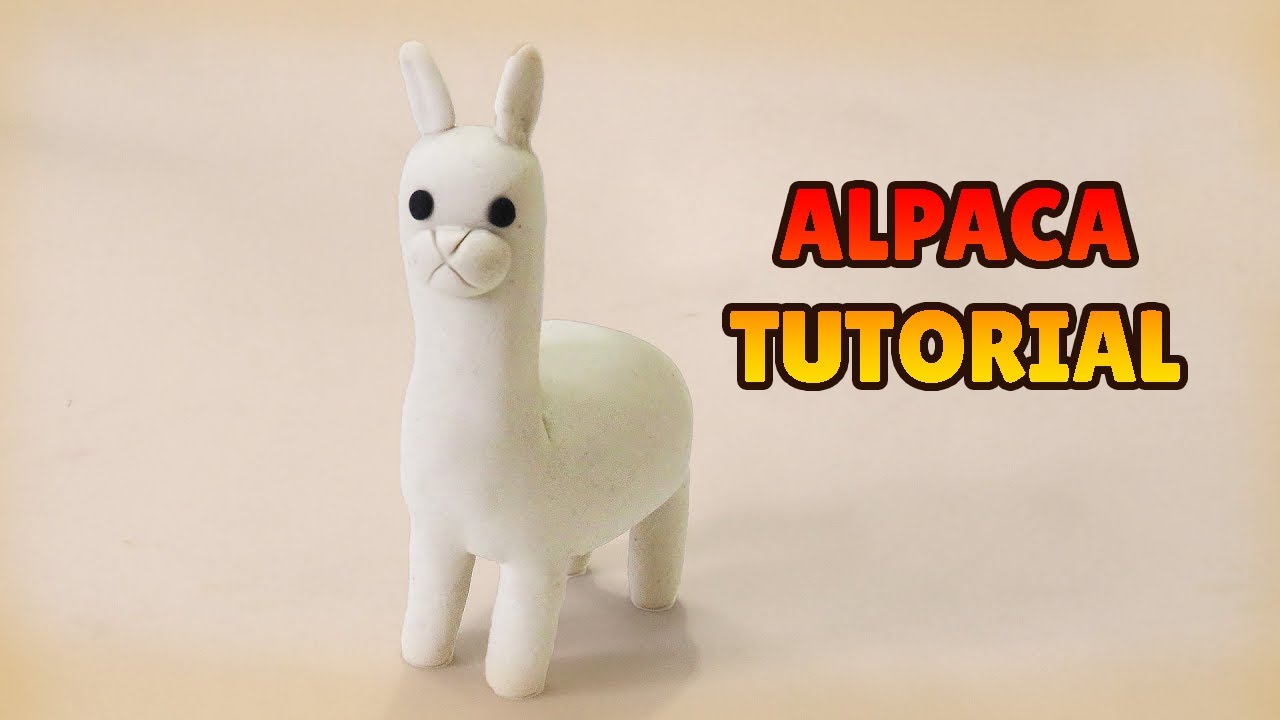 🔴 DIY How to make ALPACA - Easy Polymer Clay and Fondant Cakes Tutorial