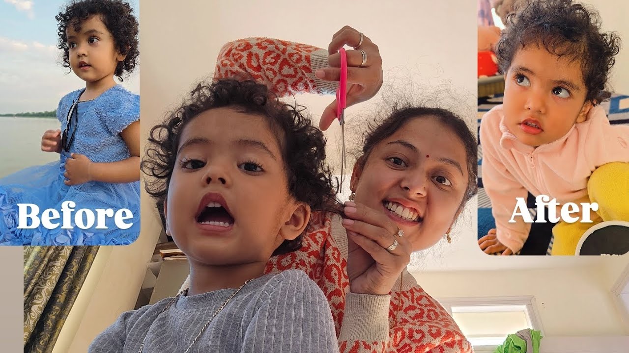 Cute Haircut Gone Wrong 😅 | Phir Mummy Ne Hair Chop Kiye ✂️