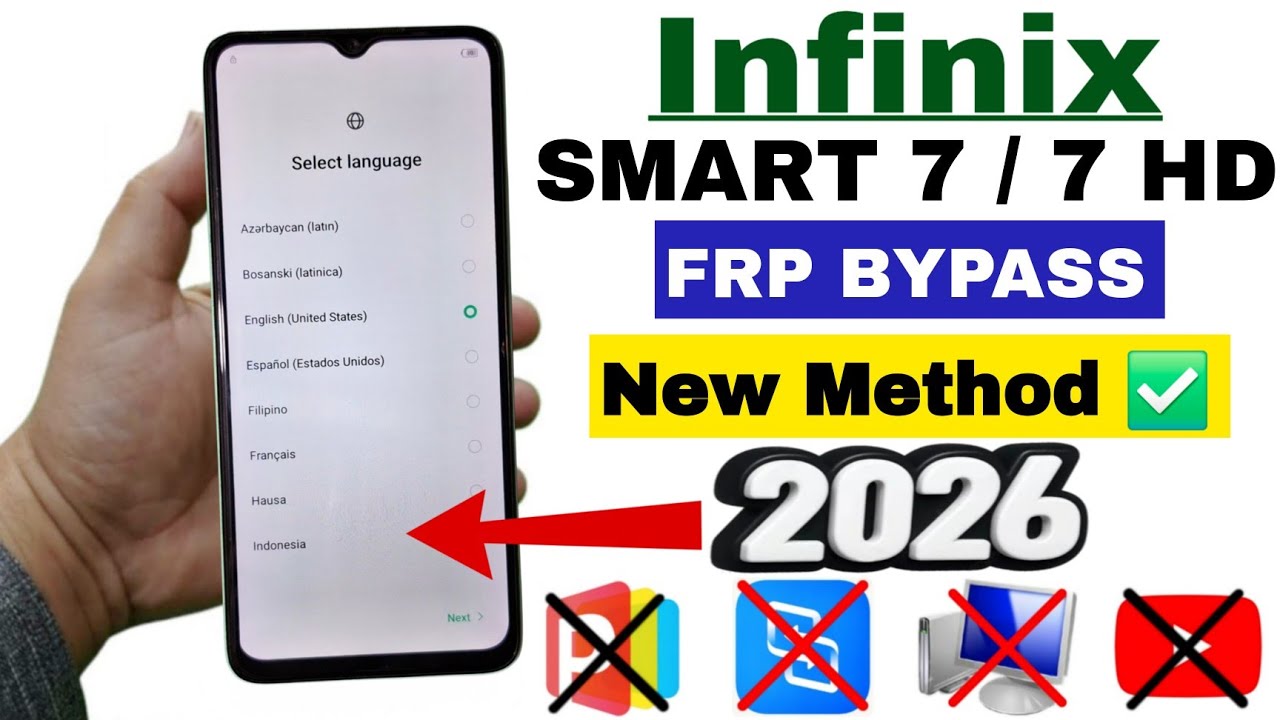 Infinix Smart 7/Smart 7 HD : GOOGLE/FRP Bypass 2026 | New Method Without PC | No Share No Settings