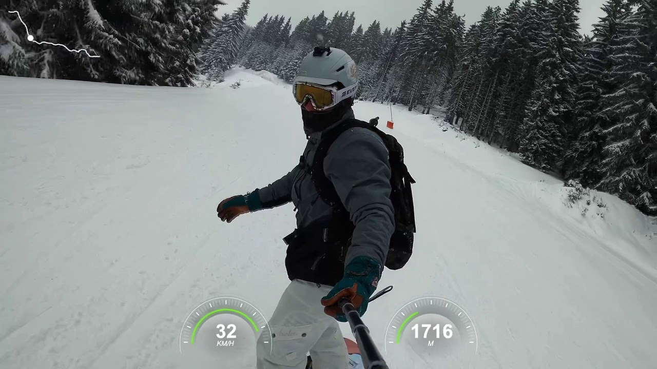 Snowboarding in Pamporovo + telemetry data