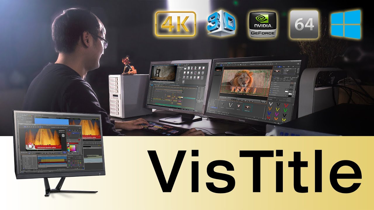 VisDom VisTitle 2.8 Titler - die optimale Titelsoftware für EDIUS, Premiere Pro und Media Composer