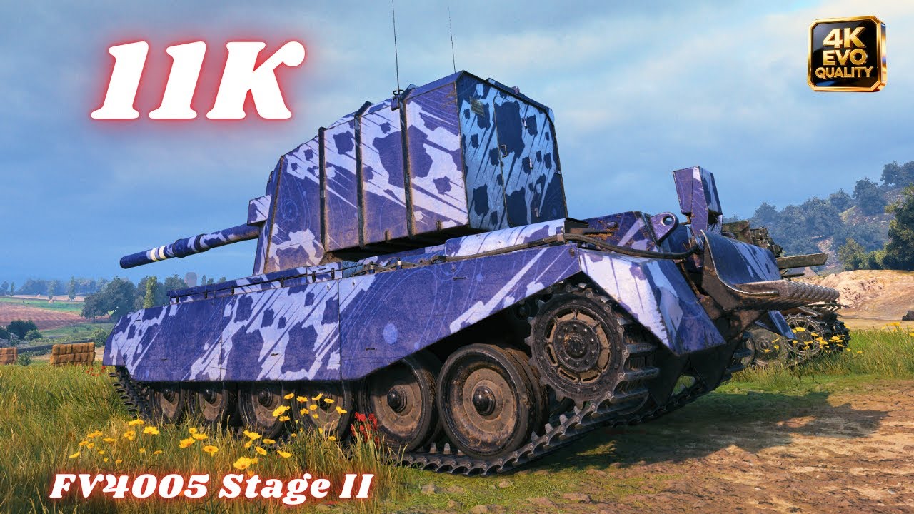 FV4005 Stage II 11K Damage 6 Kills &  2x FV4005 Stage II   World of Tanks #wot