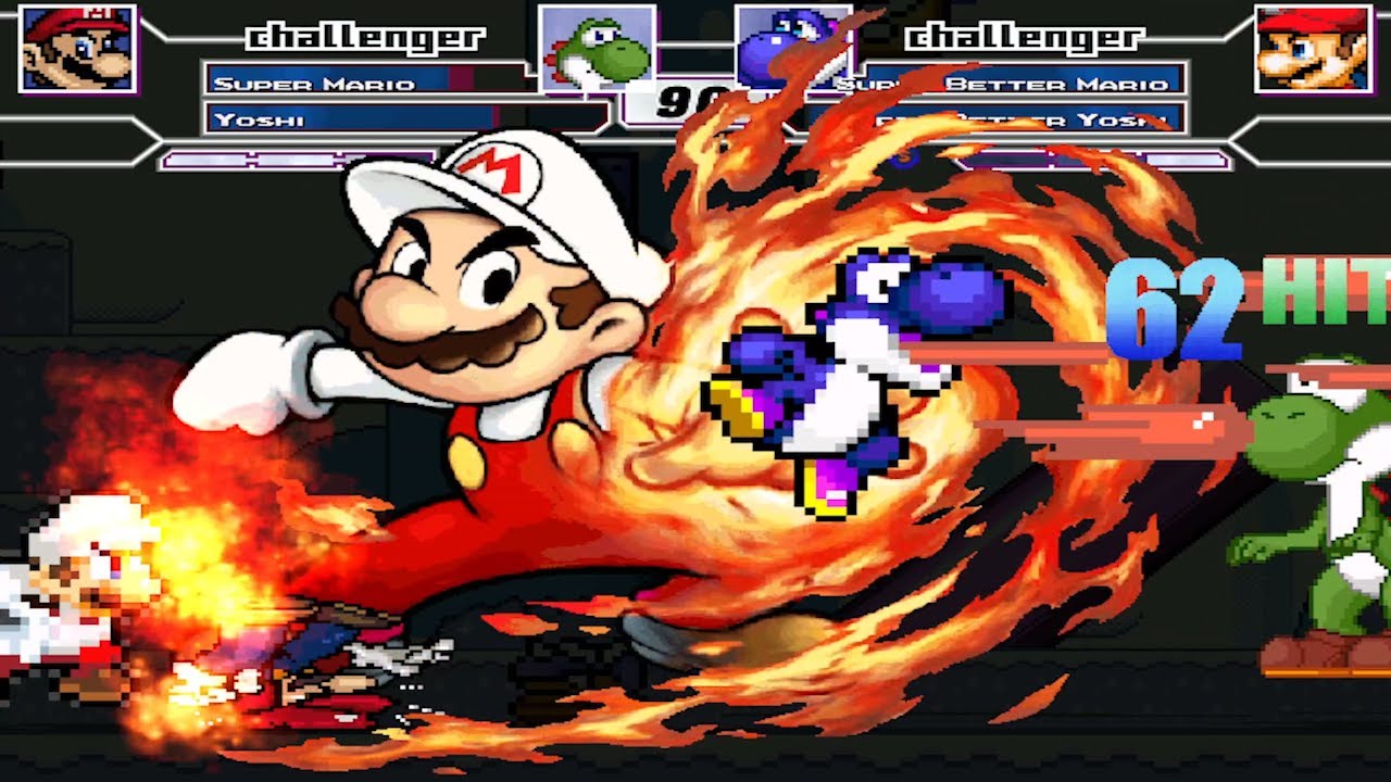 WHAT AN AMAZING BATTLE! SUPER MARIO & YOSHI  vs  SUPER BETTER MARIO & SUPER BETTER YOSHI | BEST OF 5
