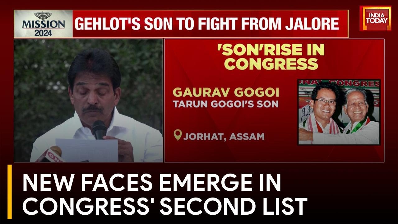 Congress Releases Second List of Candidates For Lok Sabha Polls | India Today News
