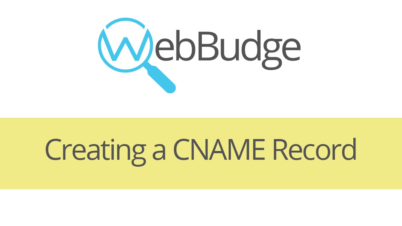 3 Creating a CNAME record