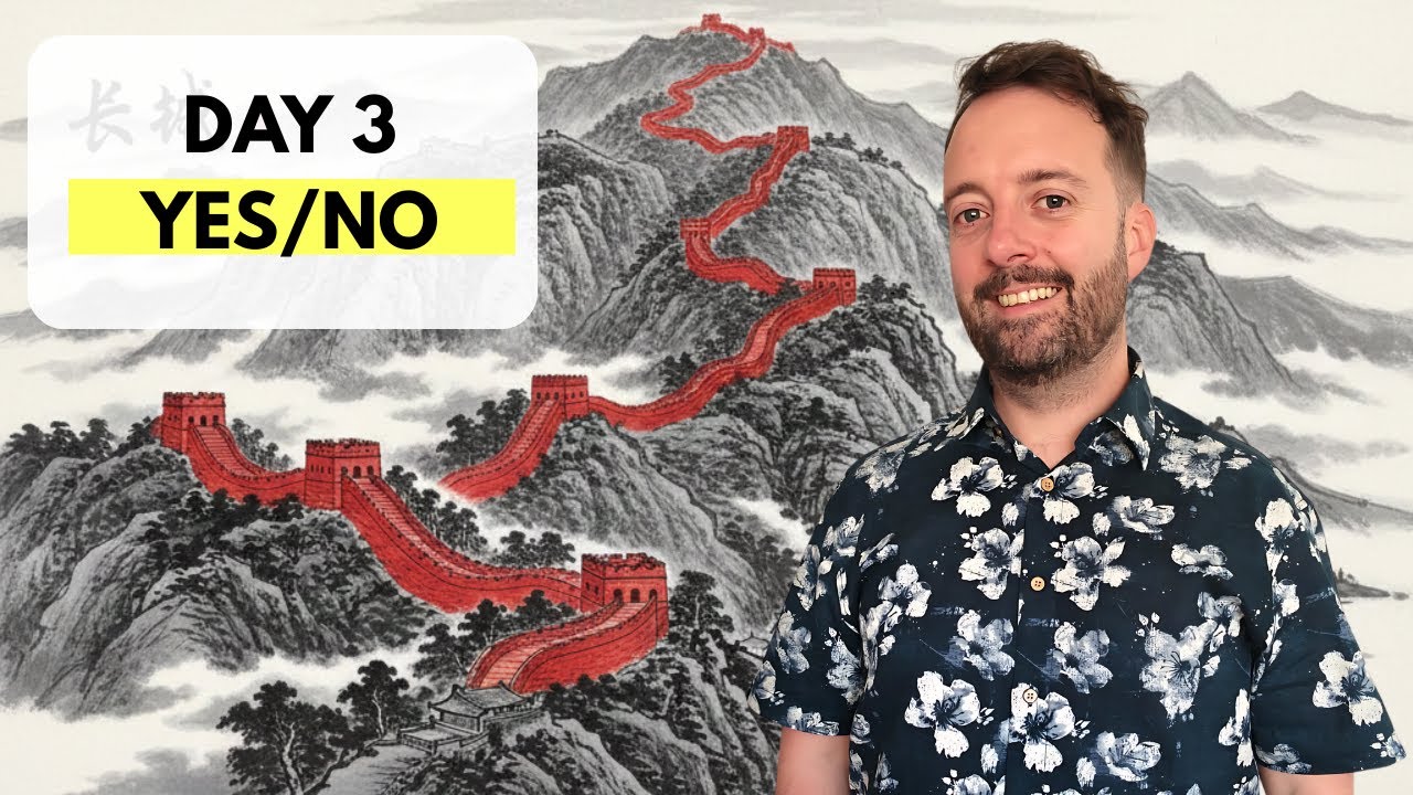 [Day 3] Learning Chinese for Beginners Yes and No