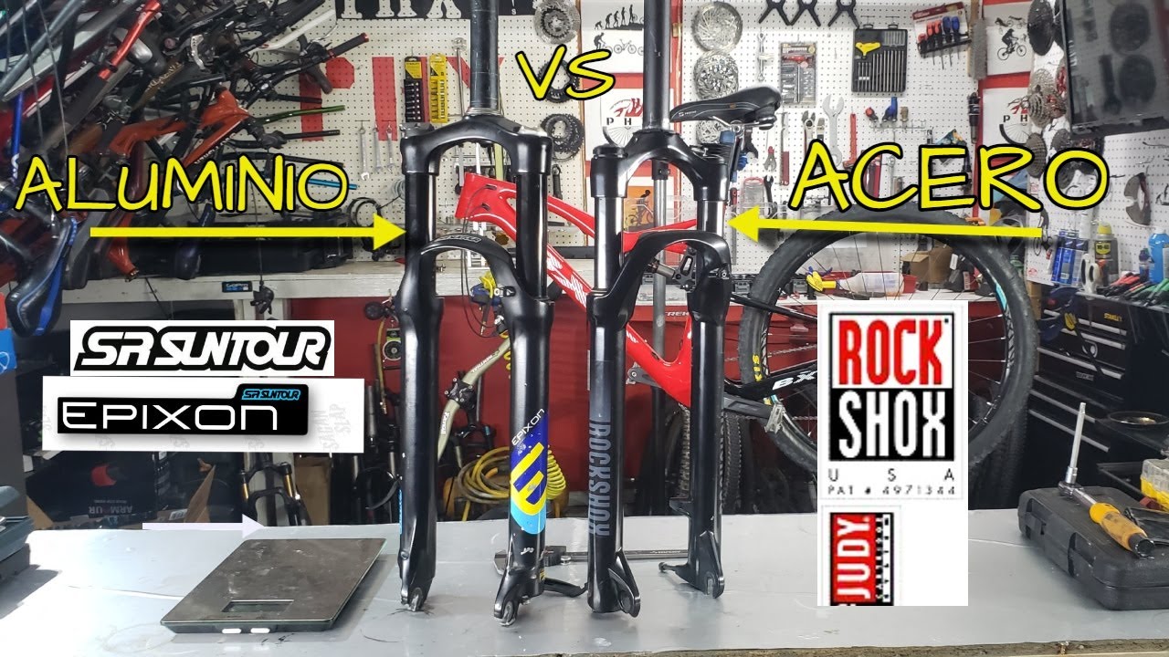SR SUNTOUR EPIXON VS ROCK SHOX JUDY SILVER|PHX BIKING #ciclismo #mtb