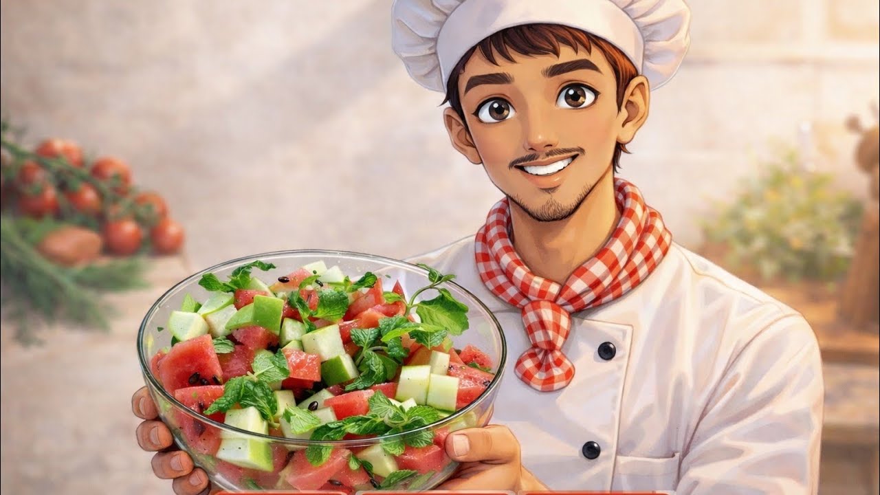Refreshing Watermelon & Green Apple Salad | Easy Healthy Recipe | @Mr.VazKitchen 
