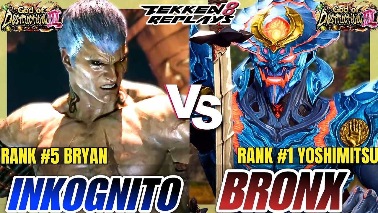 Tekken 8 - Inkognito (Bryan) vs Bronx Rats (Yoshimitsu) - Epic Ranked Match