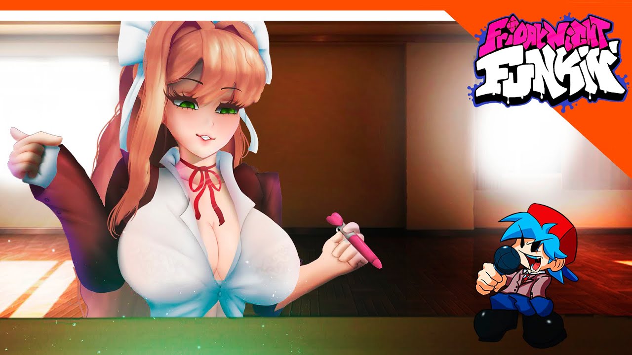 🎶 НОВЫЙ БОСС МОНИКА HD! ПРОТИВ БОЙФРЕНДА! 🎶 Friday Night Funkin' Monika HD Прохождение