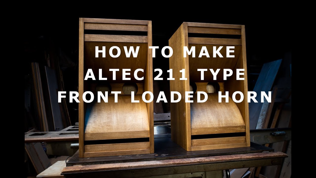 ALTEC 211 TYPE フロントロードホーンの作り方(How to make front loaded horn)