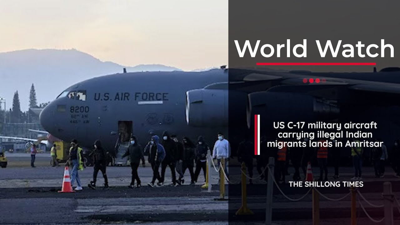 US C 17 military aircraft carrying illegal Indian migrants lands in Amritsar