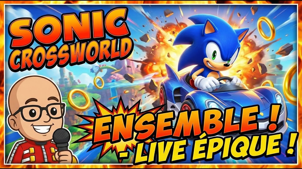Sonic Racing Crossworlds tous ensemble ! 🚗💨 Jeu cross-plateforme fun 😄