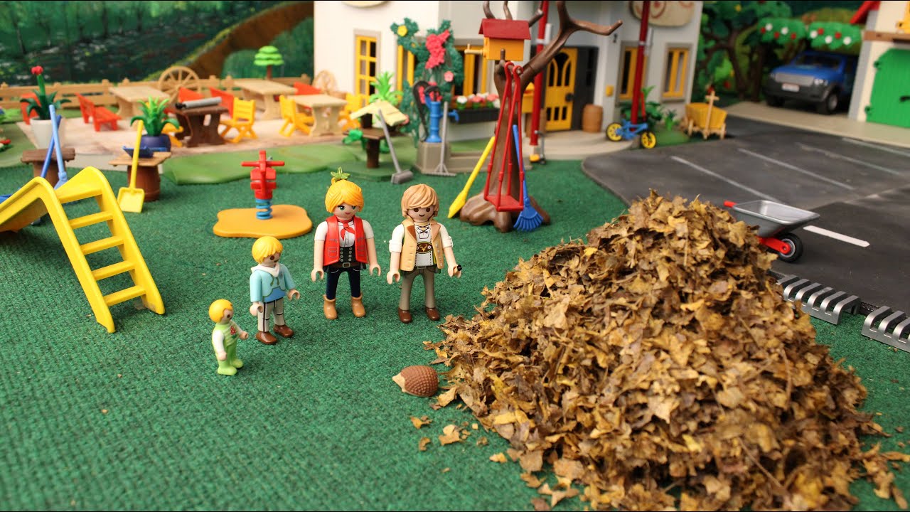 Überraschung im Laubhaufen - Playmobil Familie Rauter - Geschichten aus Linsendorf - Herbst