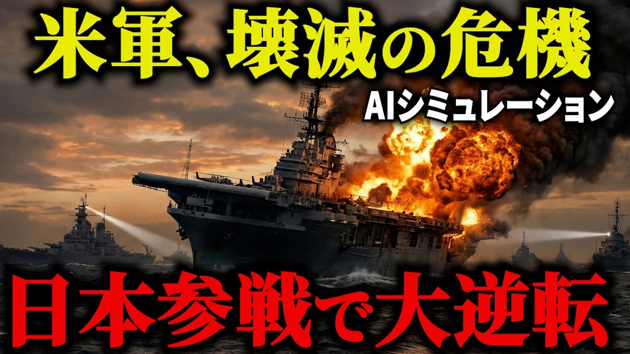 【衝撃】米中開戦、アメリカ苦戦…その時「自衛隊」が動いた結果→中国軍、まさかの3日で壊滅ｗ日本の潜水艦が強すぎて戦場が一方的に…【AIシミュレーション】