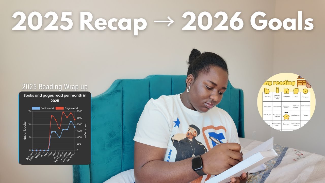 My 2025 Reading Recap 📚 + 2026 Reading Goals & Reading Bingo Reveal