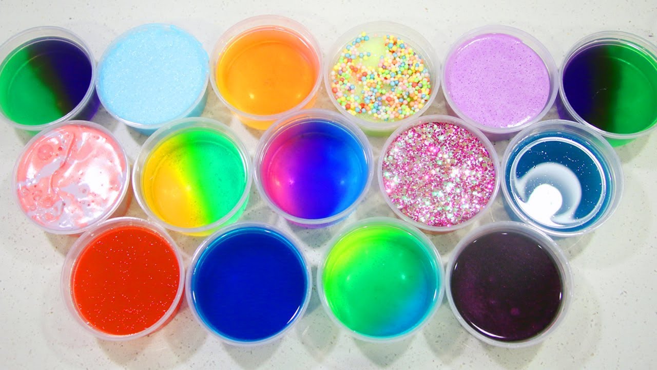 Mixing My Old Slime to Make Huge Galaxy Slime Smoothie!