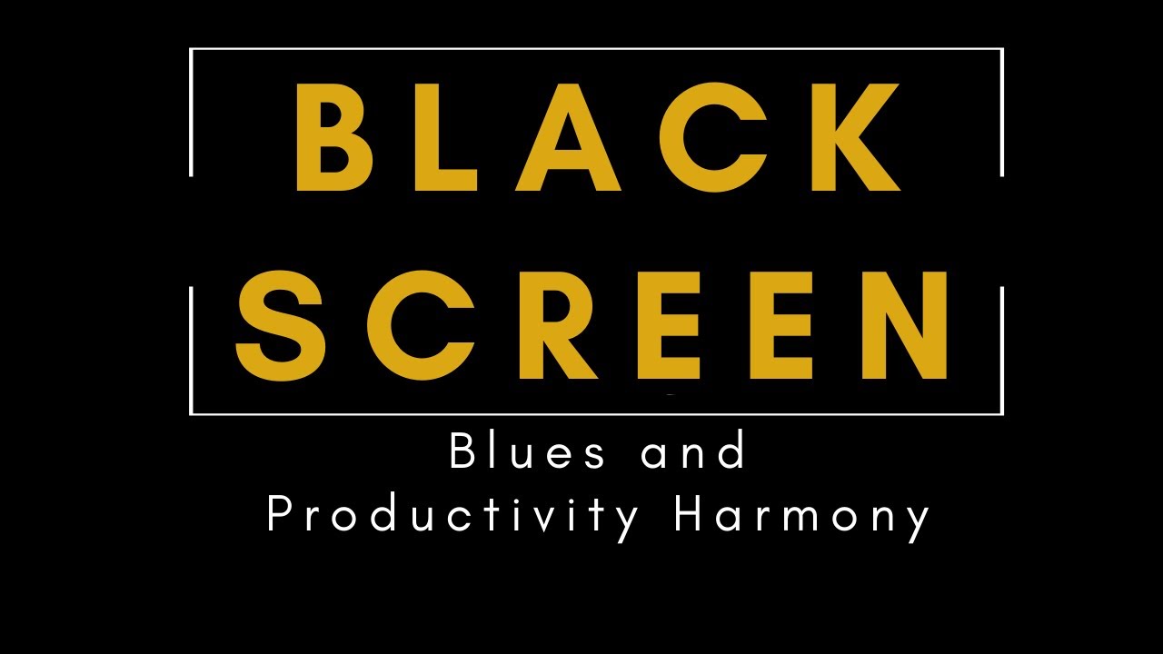 Slow Blues Music - Relaxing Background Blues Music to Work or Study | Black screen