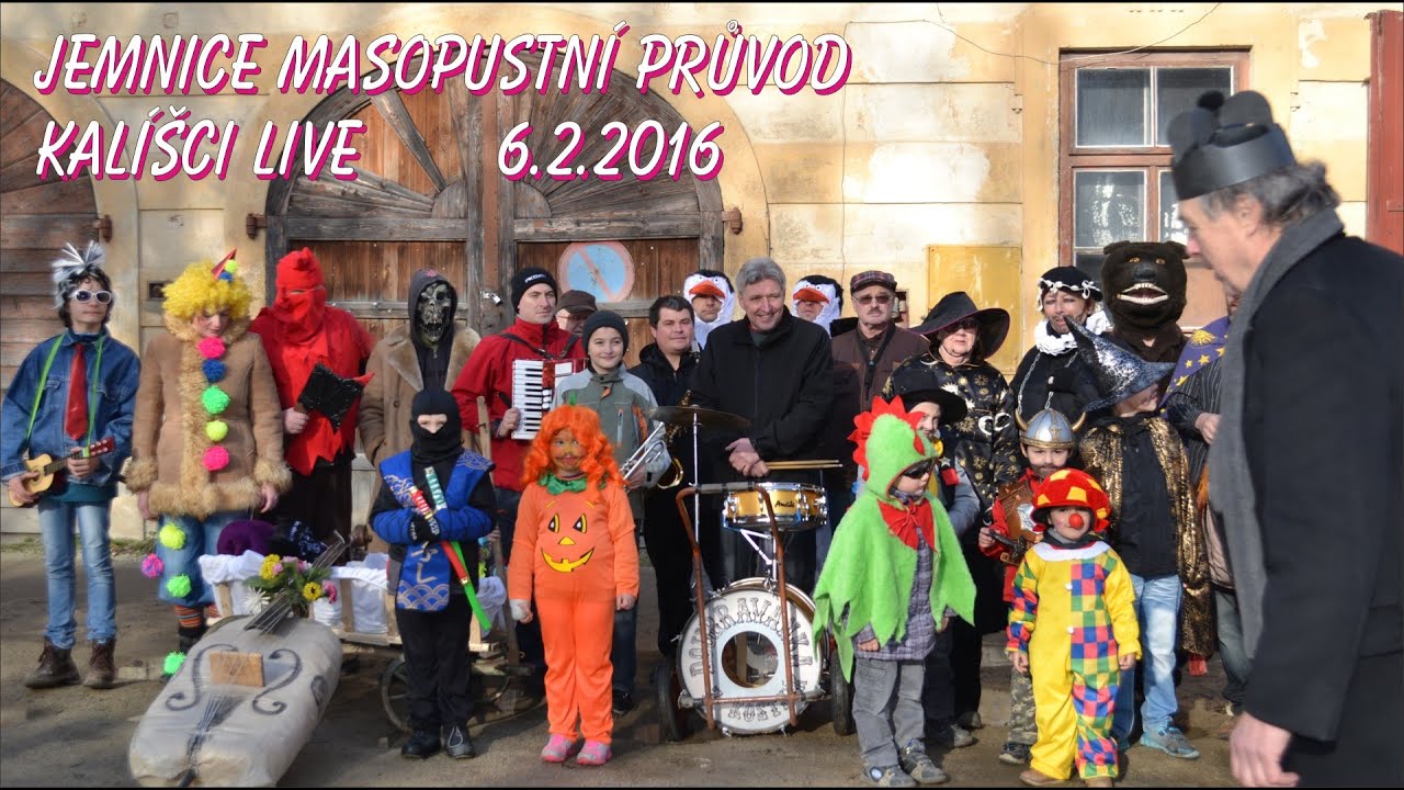 Kalíšci Live   Jemnice   masopust   6 2 2016   www