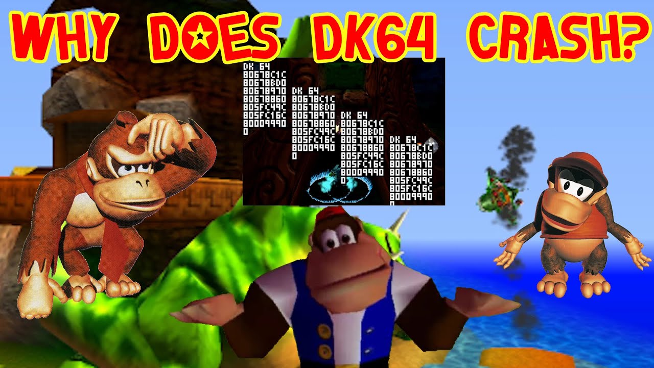 Digging into crash bugs in Donkey Kong 64 | White_Pointer Gaming