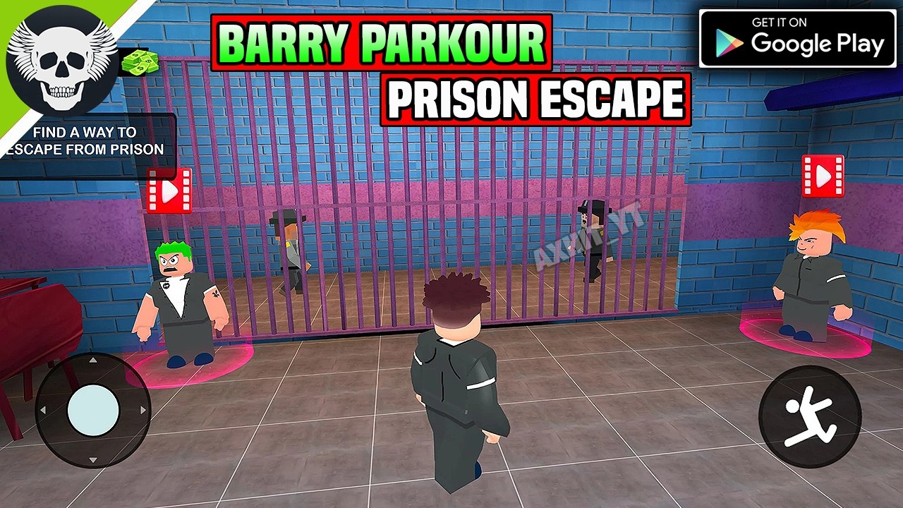 Barry Parkour 3D Prison Escape - Gameplay ( Android, iOS )