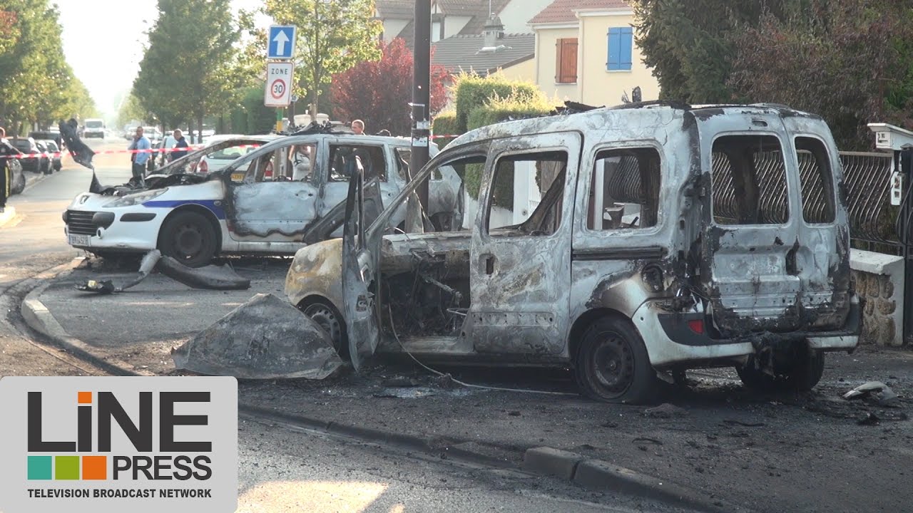 Policiers blessés après attaque aux cocktails Molotov / Viry-Châtillon (91) - France 08 octobre 2016