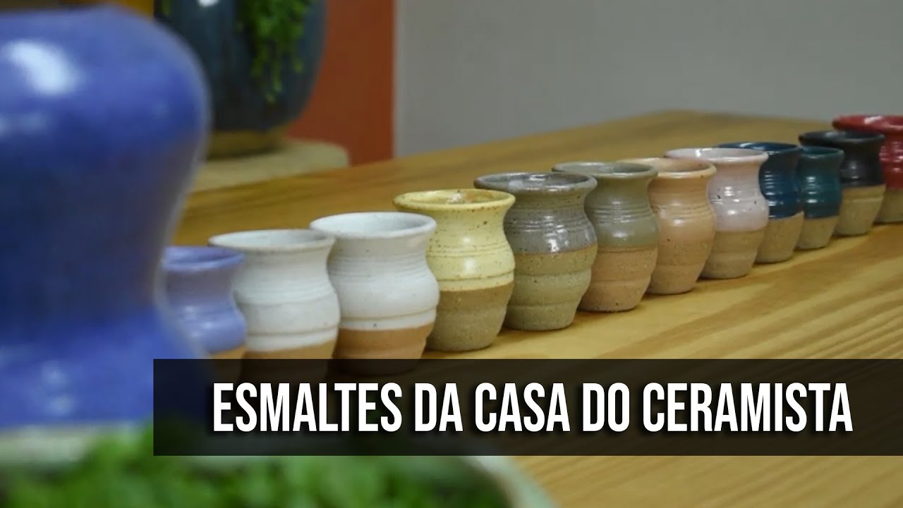 Esmaltes REATIVOS, ACETINADOS e BRILHANTES da Casa do Ceramista