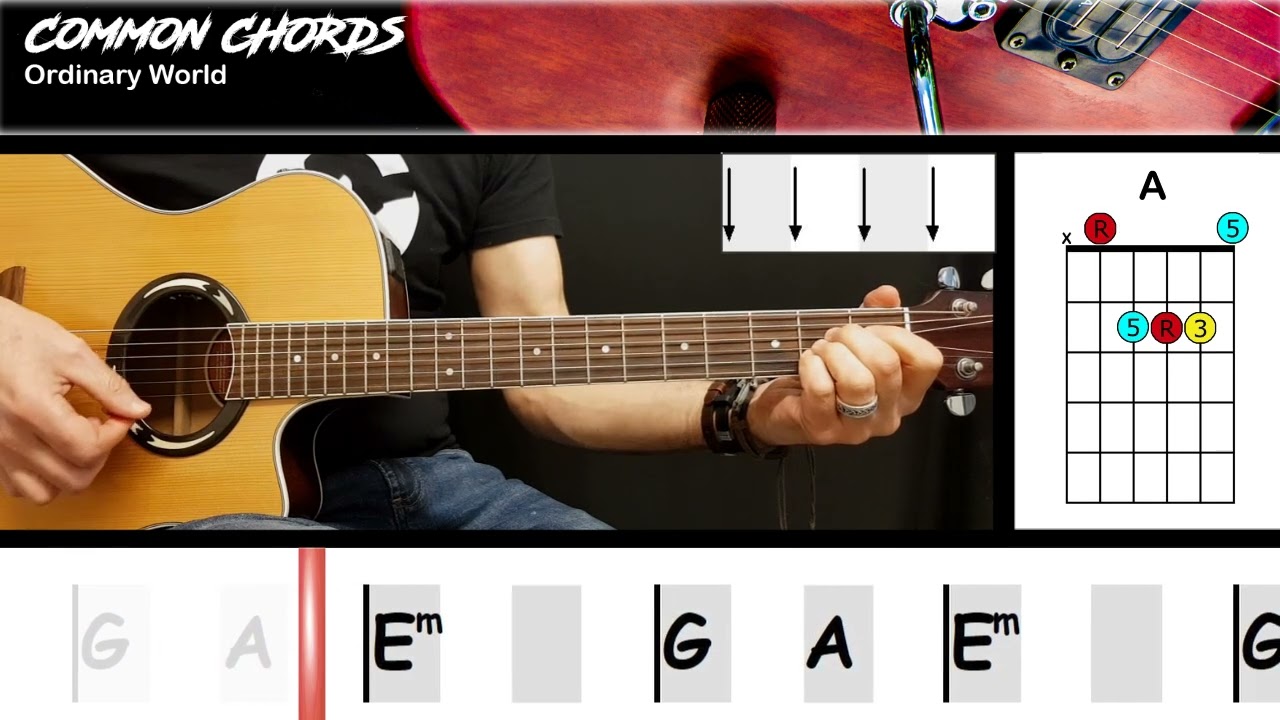Ordinary World - Duran Duran | EASY GUITAR LESSON | Scrolling Chords & Lyrics