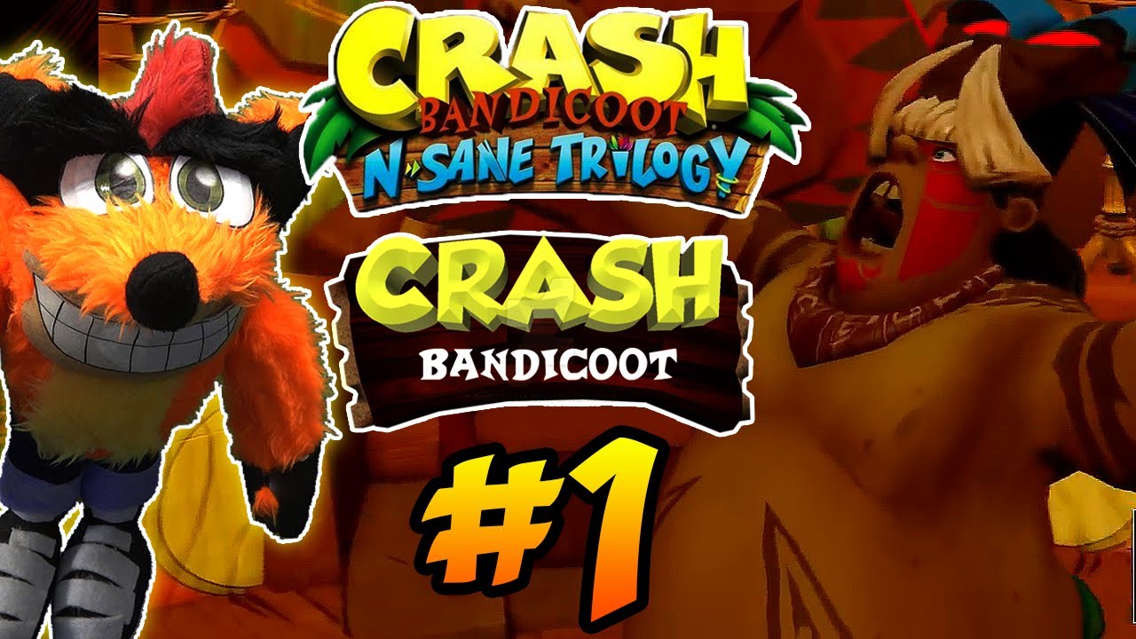 ABM: Crash Bandicoot N.SANE TRILOGY!! Прохождение 1 Crash Bandicoot!! HD PS4