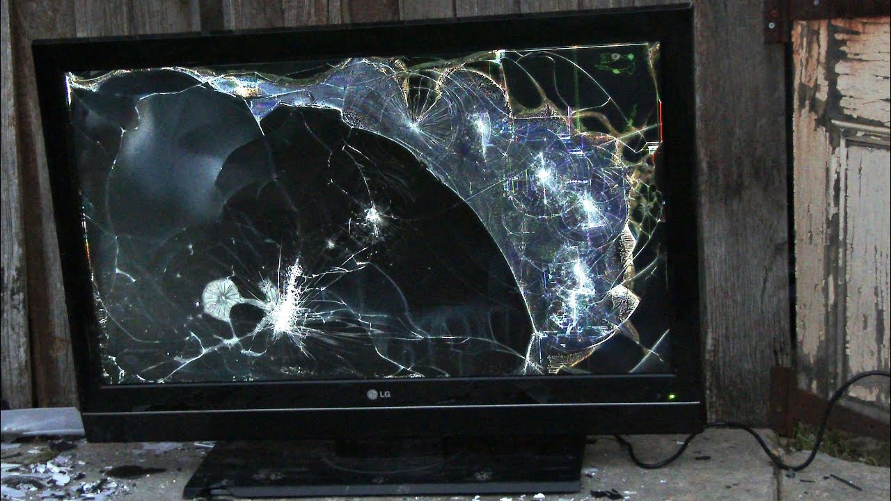 Smashing an LG 42LC7D AB 42