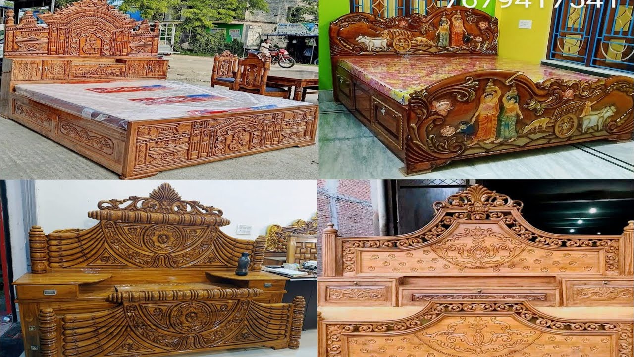 Wooden simple box palang design | Latest beds design new model | Box palang design