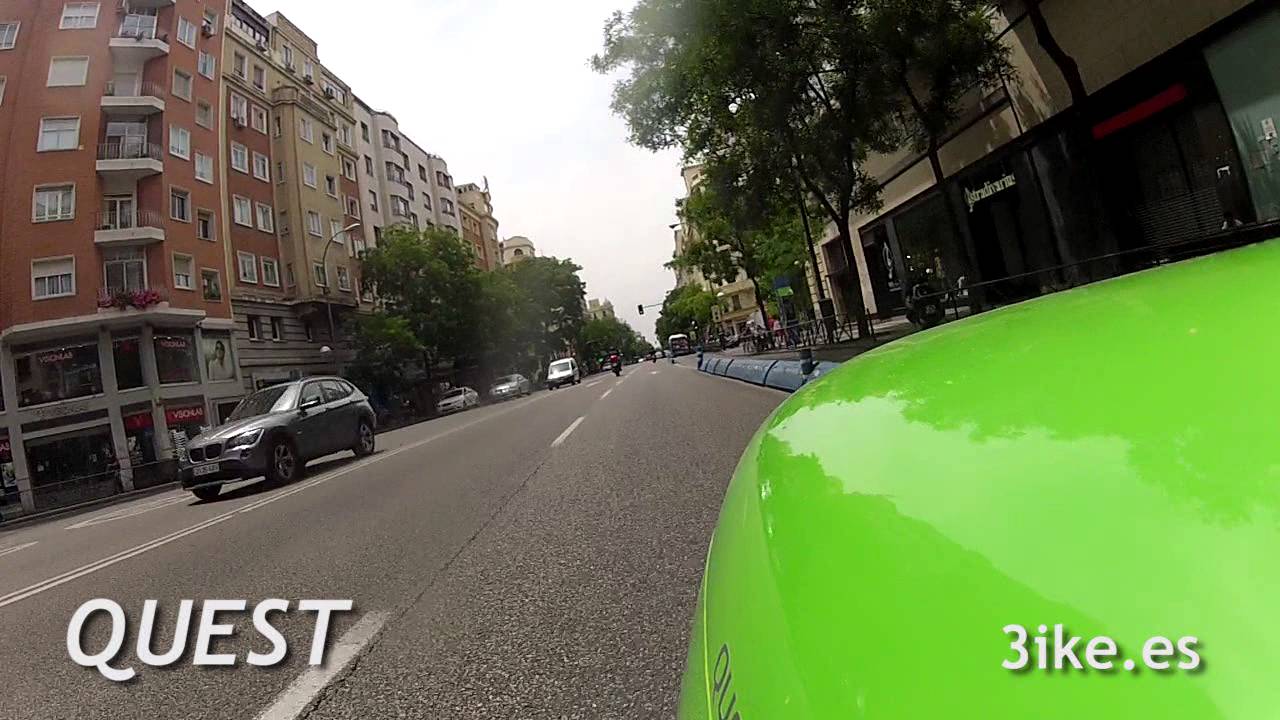 3ike - En velom&oacute;vil Quest por Madrid (velomobile riding in Madrid)
