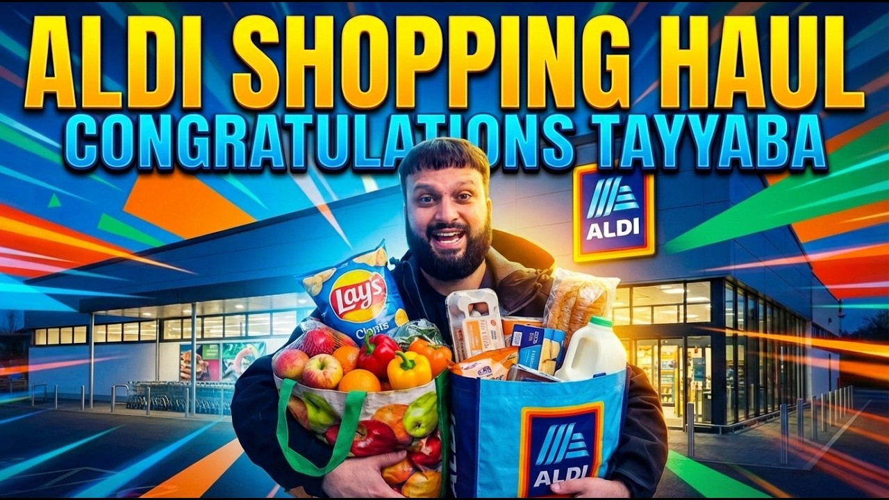 CONGRATULATIONS TAYYABA!!! DAWAT FOR OUR SPECIAL GUESTS!! ALDI SHOPPING HAUL