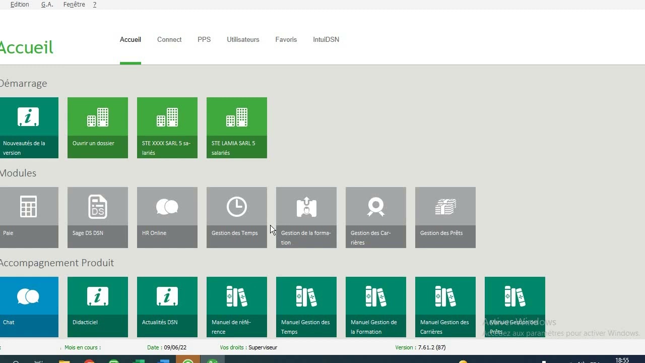 Sage  PAIE  i7  Problème d'Ouverture Logiciel 1