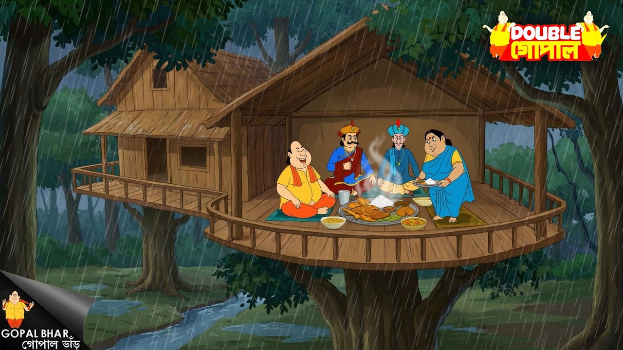 ঝড়ো বৃষ্টির সময় গাছের উপর তৈরি গোপাল ভাণ্ডের মজার গল্প। | Gopal Bhar | গোপাল ভর | New Episode