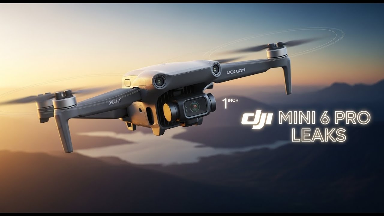 УТЕЧКА DJI MINI 6 PRO: камера 6K, 1-дюймовый сенсор, 40-минутный полёт