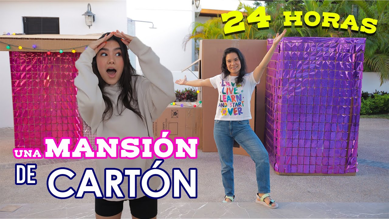 24 HORAS EN UNA MANSION DE CARTON | AnaNANA TOYS