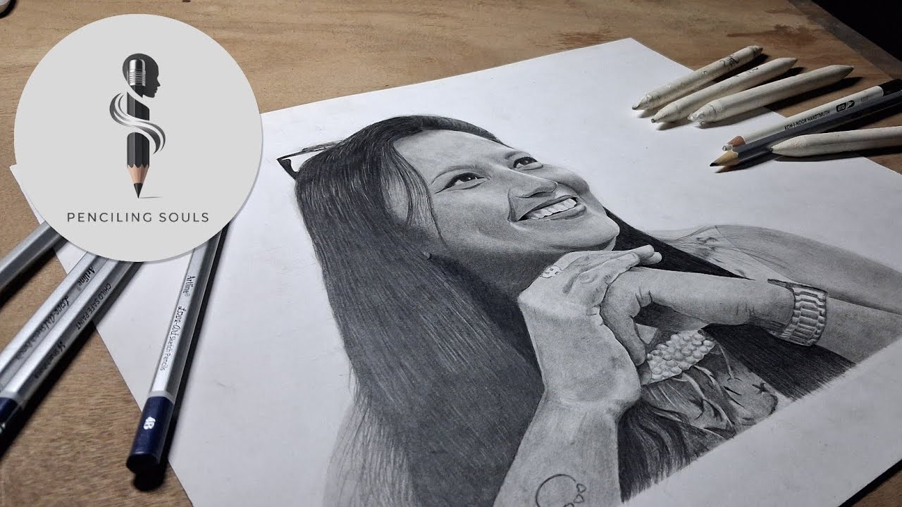 The Beautiful Smile | Pencil Drawing Time-lapse 