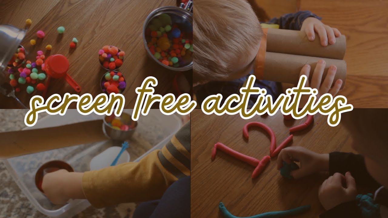 screen free activities for your little ones // in door play, free activities, and more!