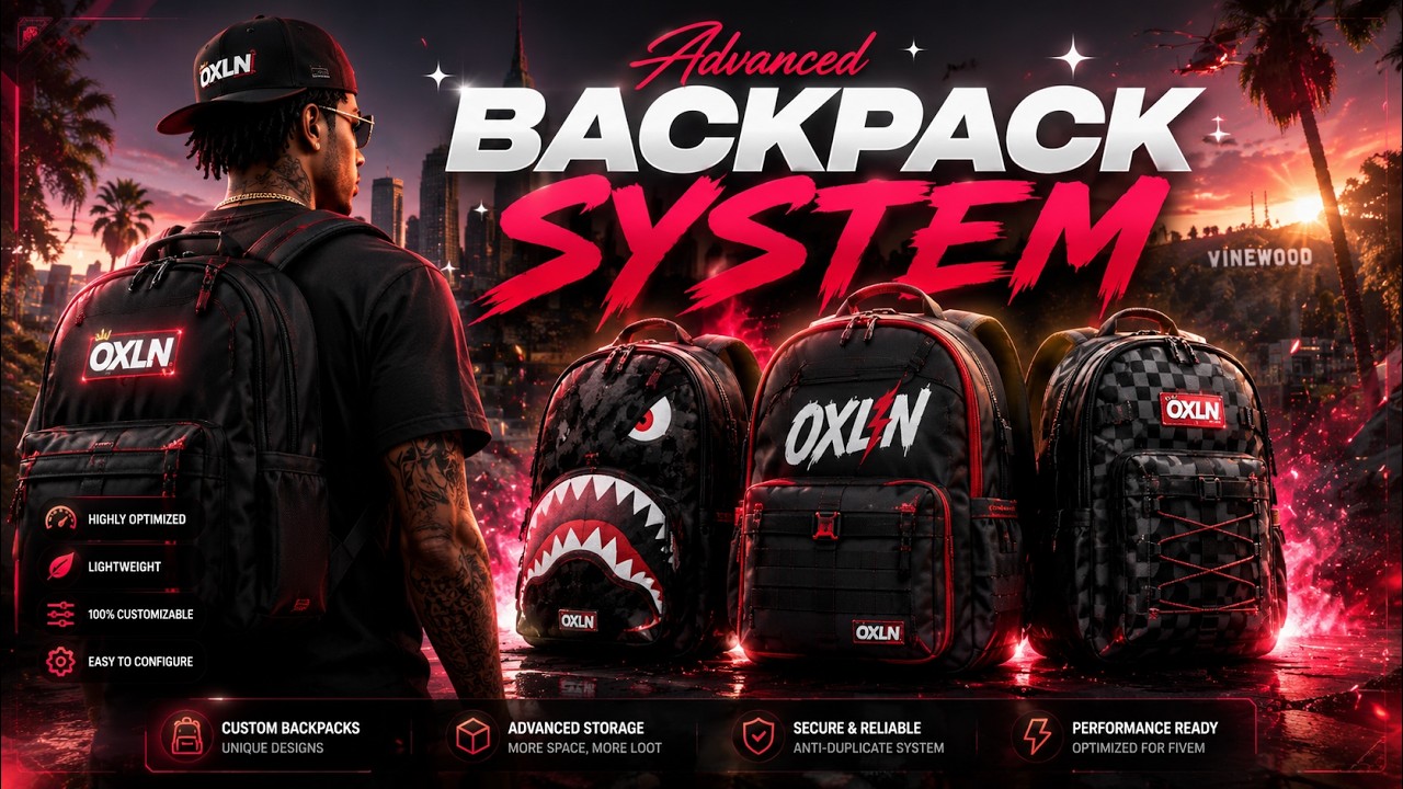 FiveM Script | Backpack System  V3 [ESX/QB/QBOX]