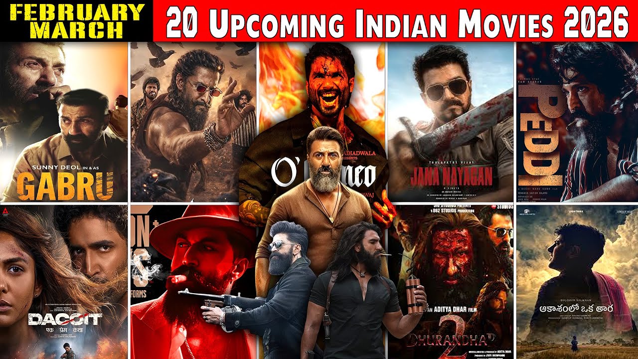 20 BIG Upcoming Indian Movies | Feb–March 2026 🔥 Bollywood & South | Most Awaited Films