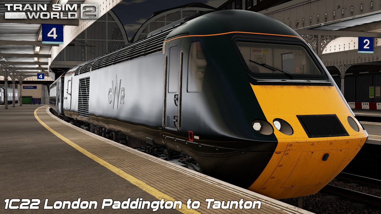1C22 London Paddington to Taunton - Great Western Express - Class 43 - Train Sim World 2