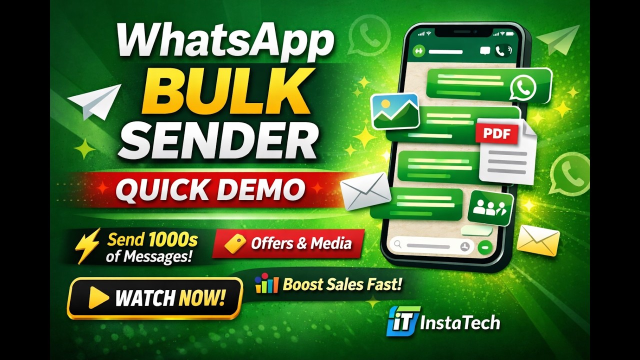 WhatsApp Bulk Message Software | Quick Demo 🚀