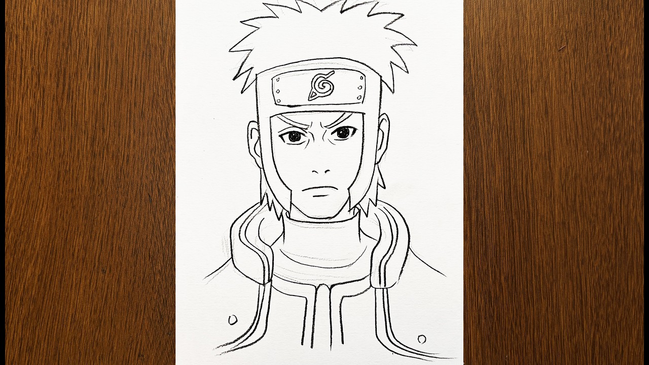 How to draw Yamato - Step by step anime drawing tutorial, Naruto