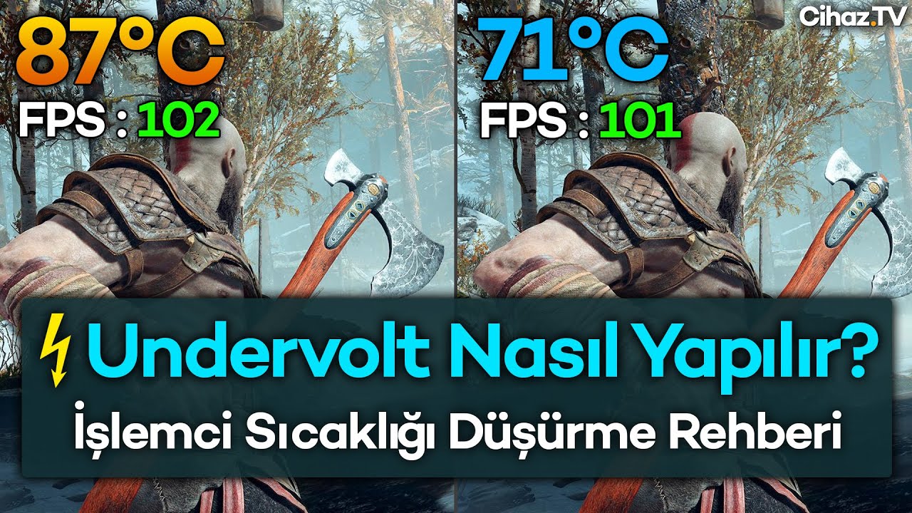 Undervolt Nasıl Yapılır? İşlemci Sıcaklığı Düşürme Rehberi - 11 Oyunda Normal vs Undervolt FPS Testi