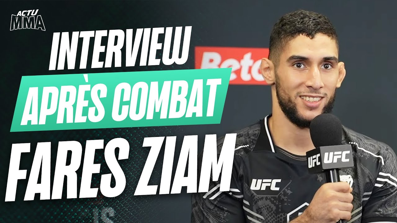 Interview après combat Fares Ziam UFC Paris 3