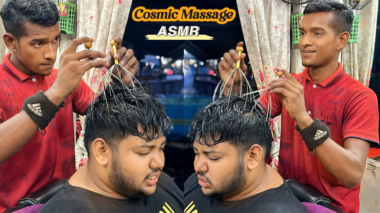Wire Metal Scalp Tingle Massage by The Famous Barber Pallav💈Indian Head Massage Therapy | Neck Crack