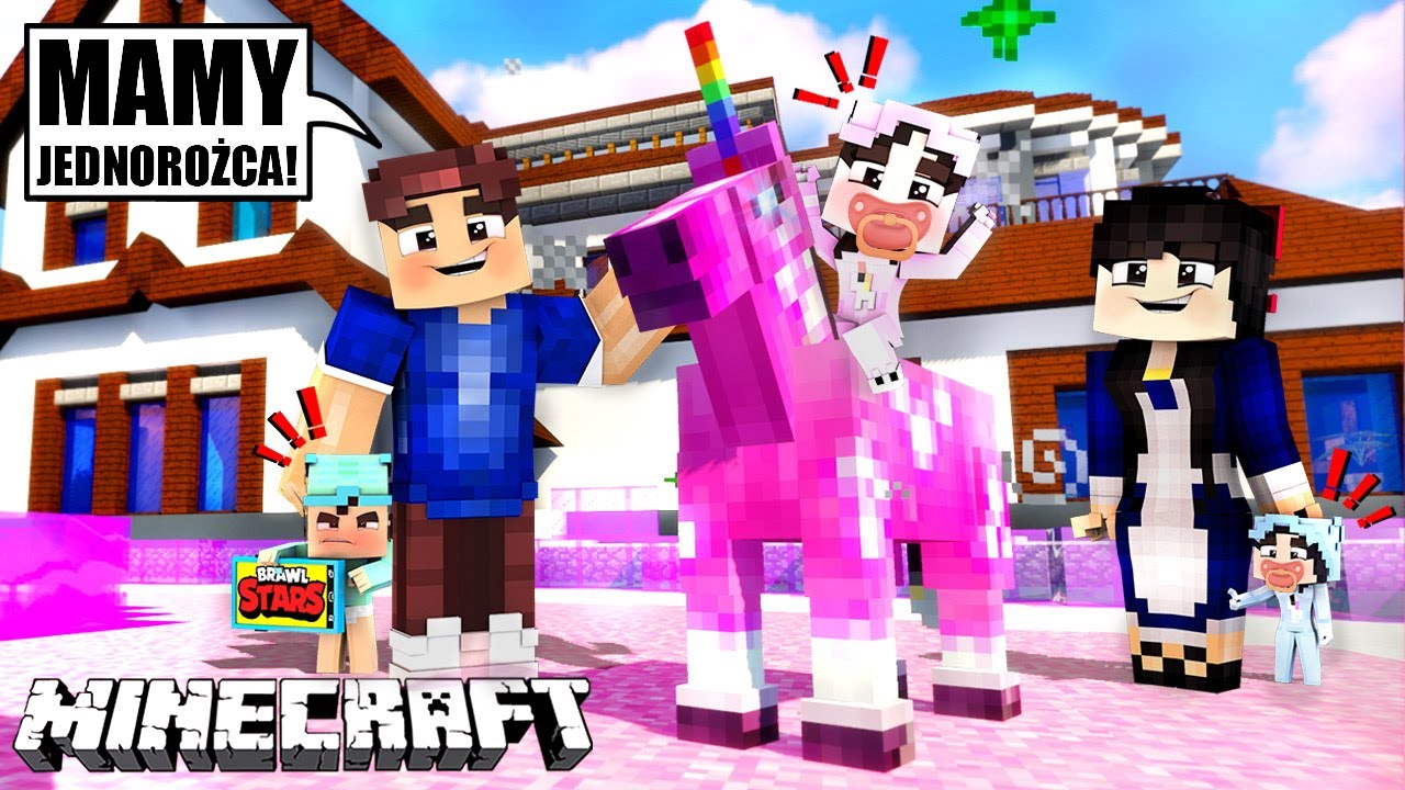 🦄 ADOPTOWALIŚMY JEDNOROŻCA ZE SCHRONISKA!? - *Najlepszy dzień w życiu Kasi!* - MINECRAFT RODZINKA
